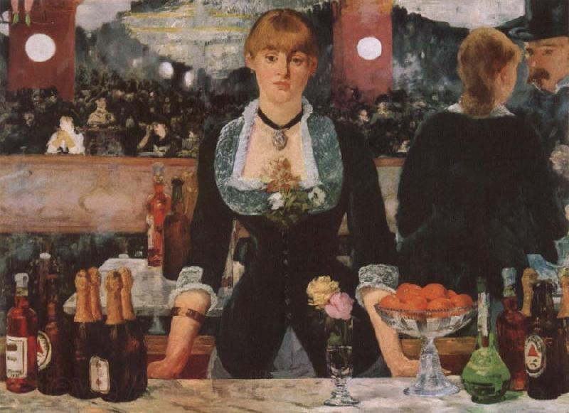 Edouard Manet A Bar at the Follies-Bergere Norge oil painting art